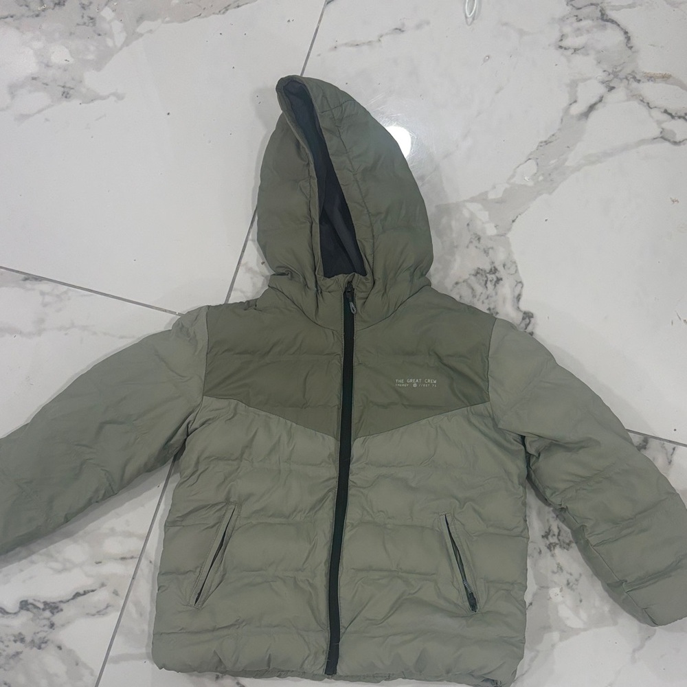 Zara Kids Khaki Puffer Jacket